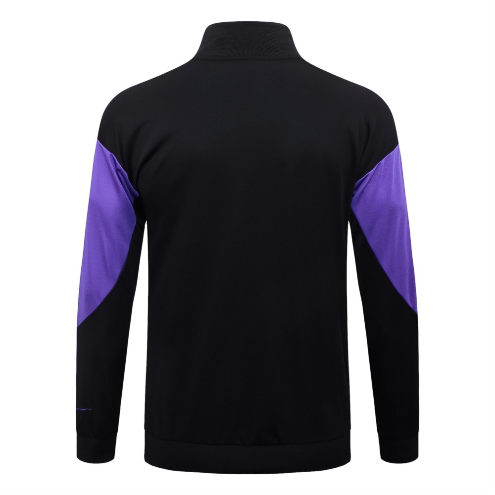 2025/26 Barcelona Purple Jacket Training Suit Set Football Team Shirt Sports Fashion