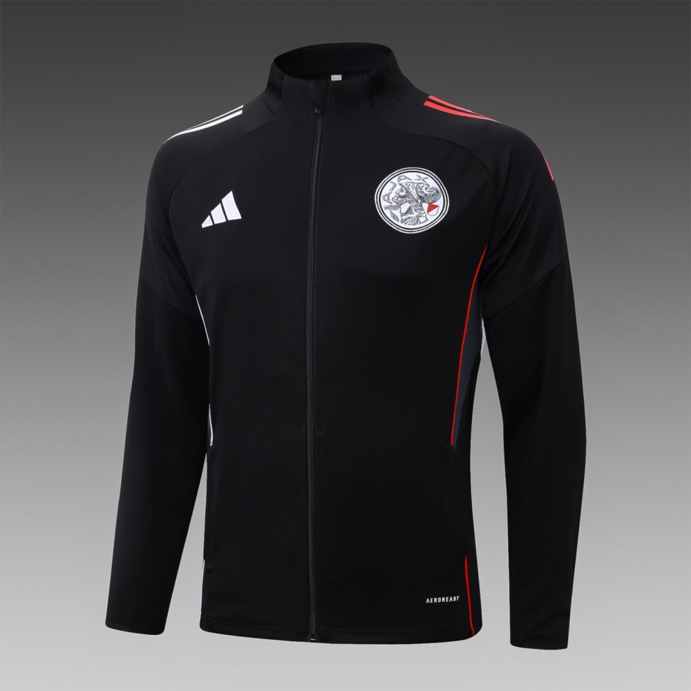 2025/26 Ajax black Jacket Training Suit Set Football Team Shirt Sports Fashion