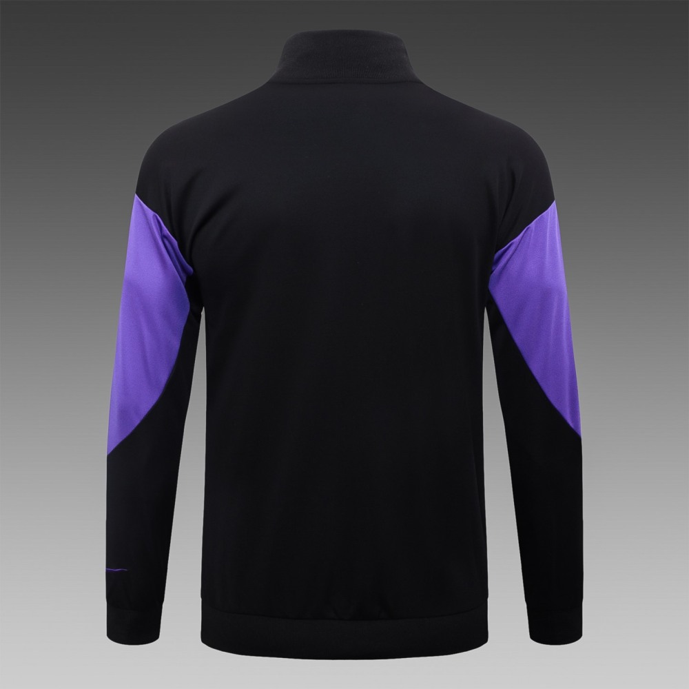 2025/26 Barcelona Purple Jacket Training Suit Set Football Team Shirt Sports Fashion
