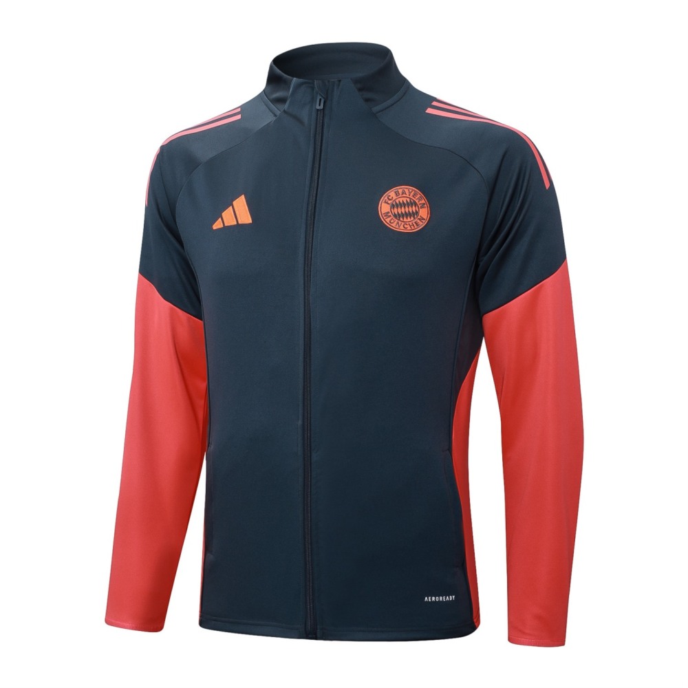 2025/26 Bayern Munich dark gray Jacket Training Suit Set Football Team Shirt Sports Fashion
