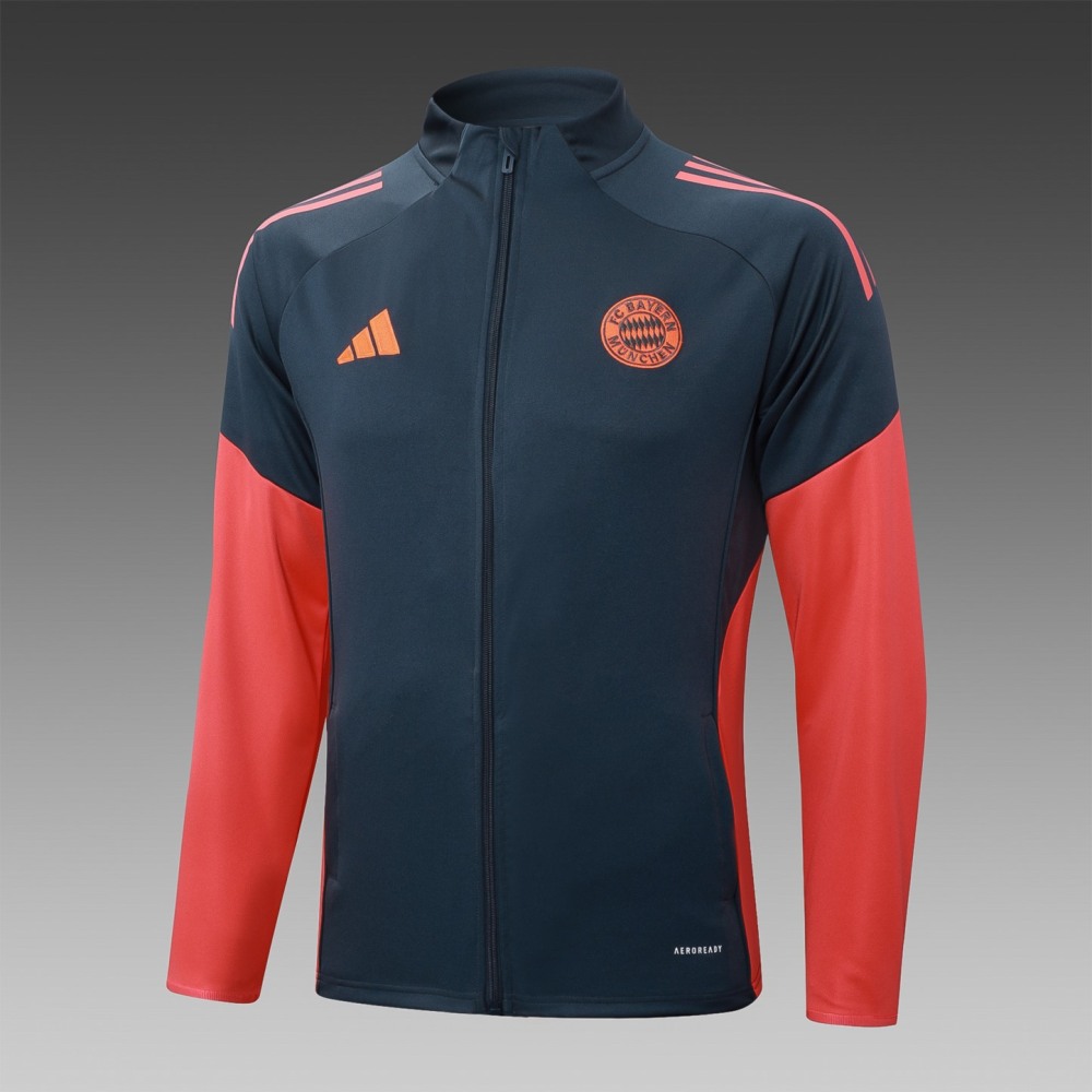 2025/26 Bayern Munich dark gray Jacket Training Suit Set Football Team Shirt Sports Fashion