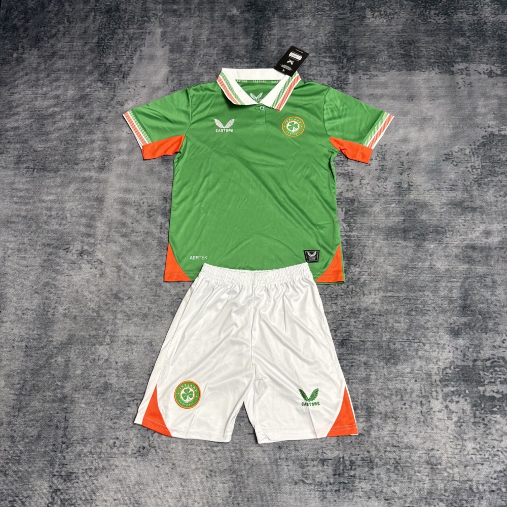 2025/26 Ireland Home jersey Kid Kits Size 16-28