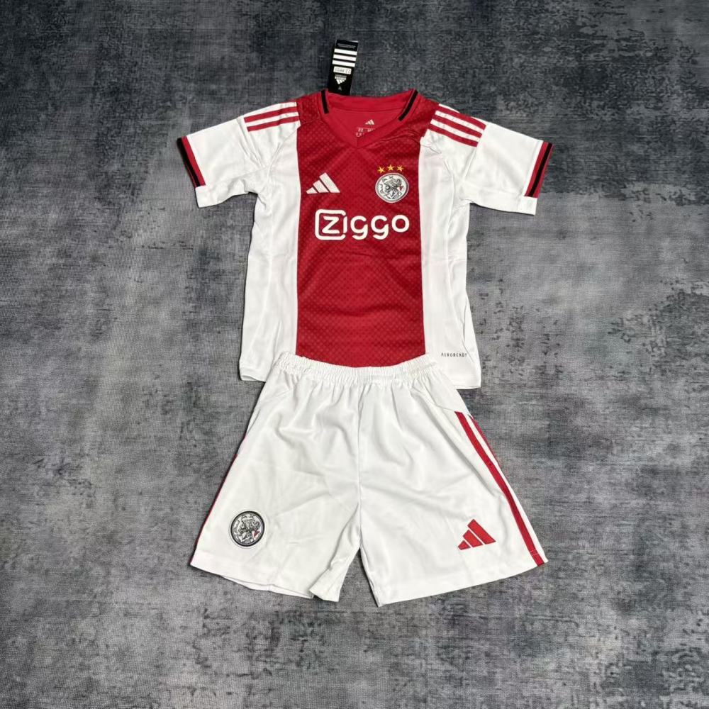 2025/26 Ajax Home jersey kids Kits size: 16-28