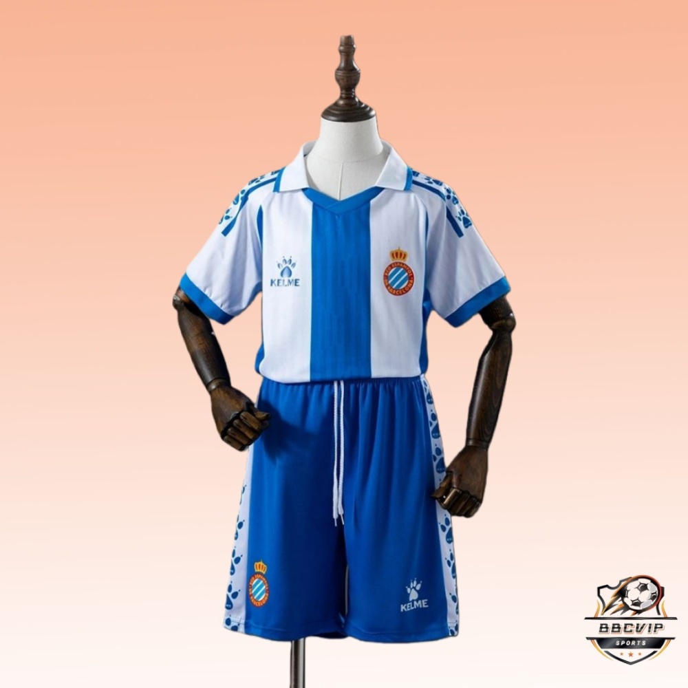 2025/26 RCD Espanyol Home Kids Kits szie 16-28