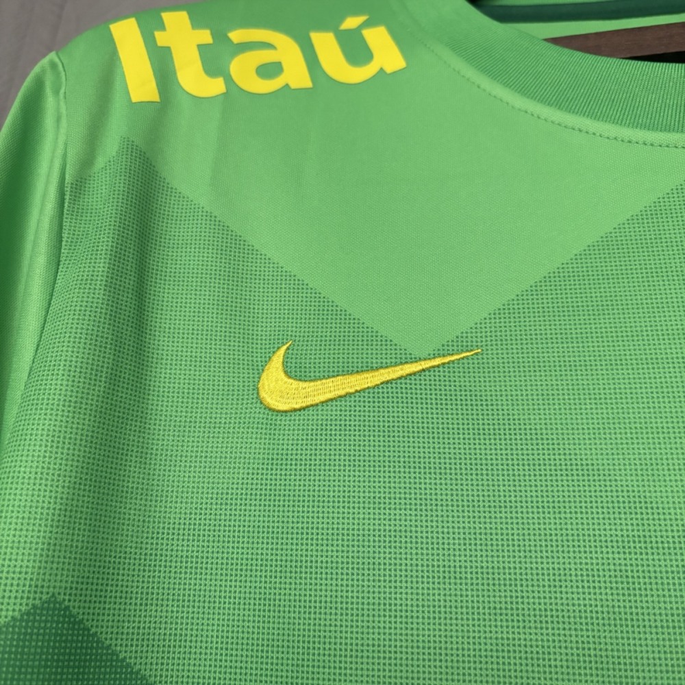 2022 Brazil Training Green jersey Fan Version
