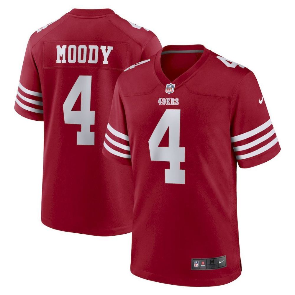 NFL San Francisco 49ers Jeysey MOODY # 4