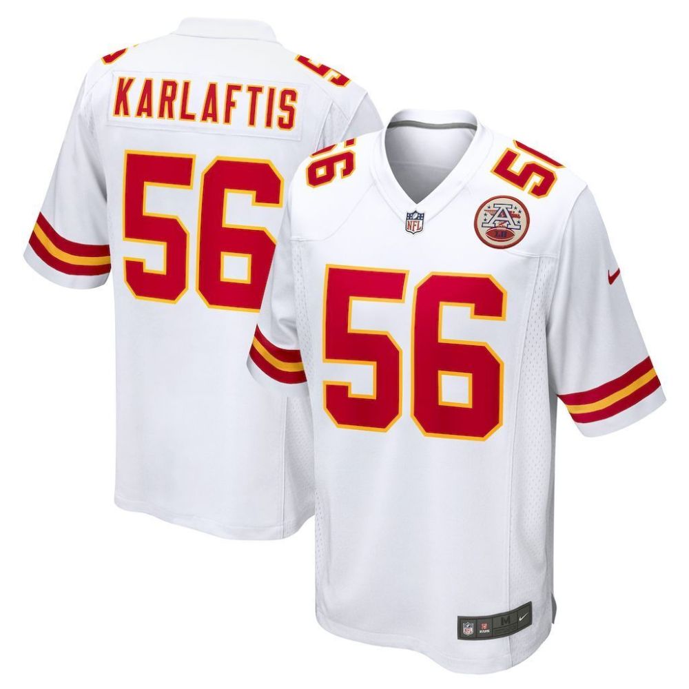 NFL Kansas City Chiefs Jeysey KARLAFTIS #56