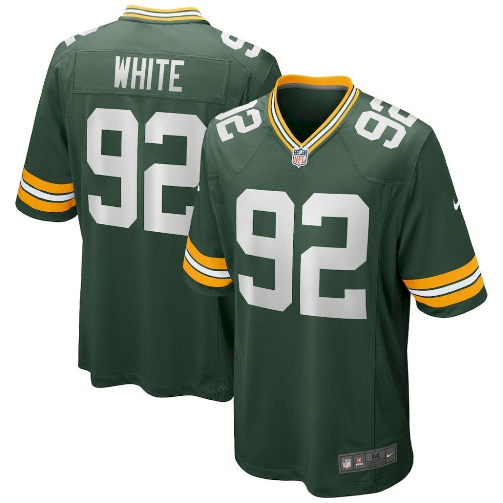 NFL Green Bay Packers Jeysey WHITE #92