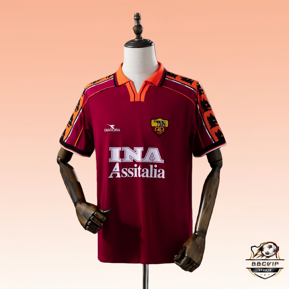 Retro Roma 98/99 Home  jersey Fan Version