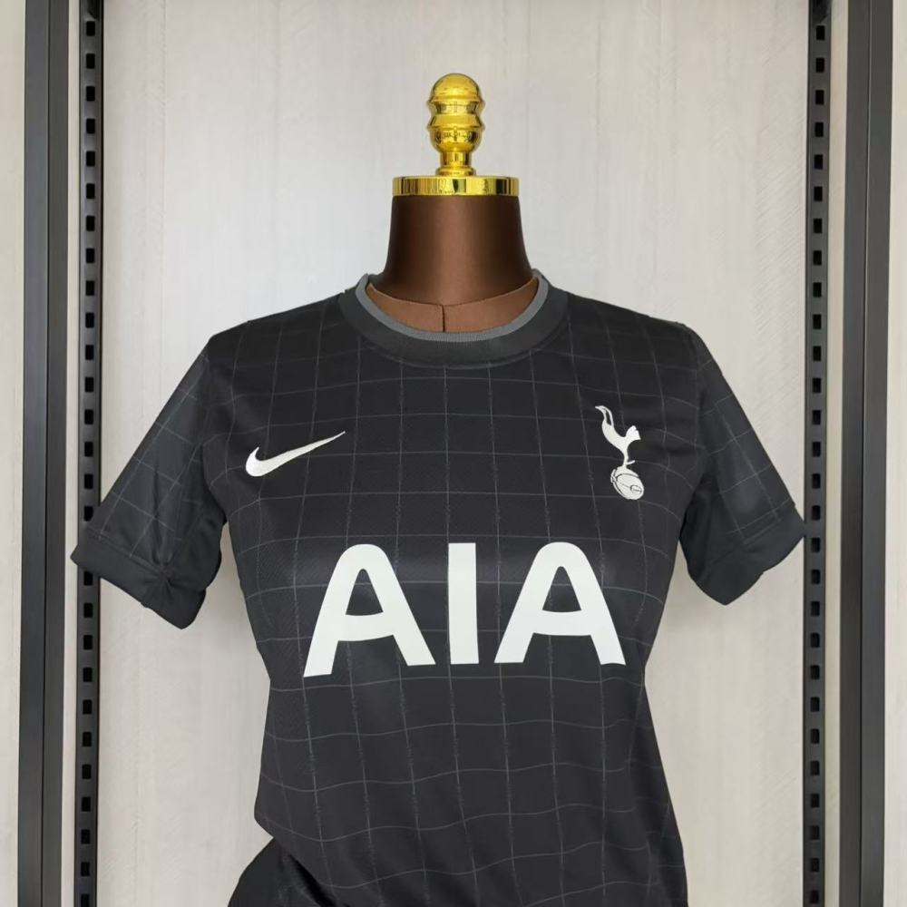 2025/26 Women Tottenham Hotspur F.C. Away Black Jersey Fan Version