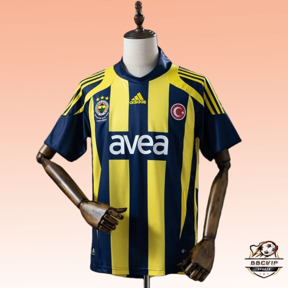 Retro 2007/08 Fenerbahce Home jersey Fan Version