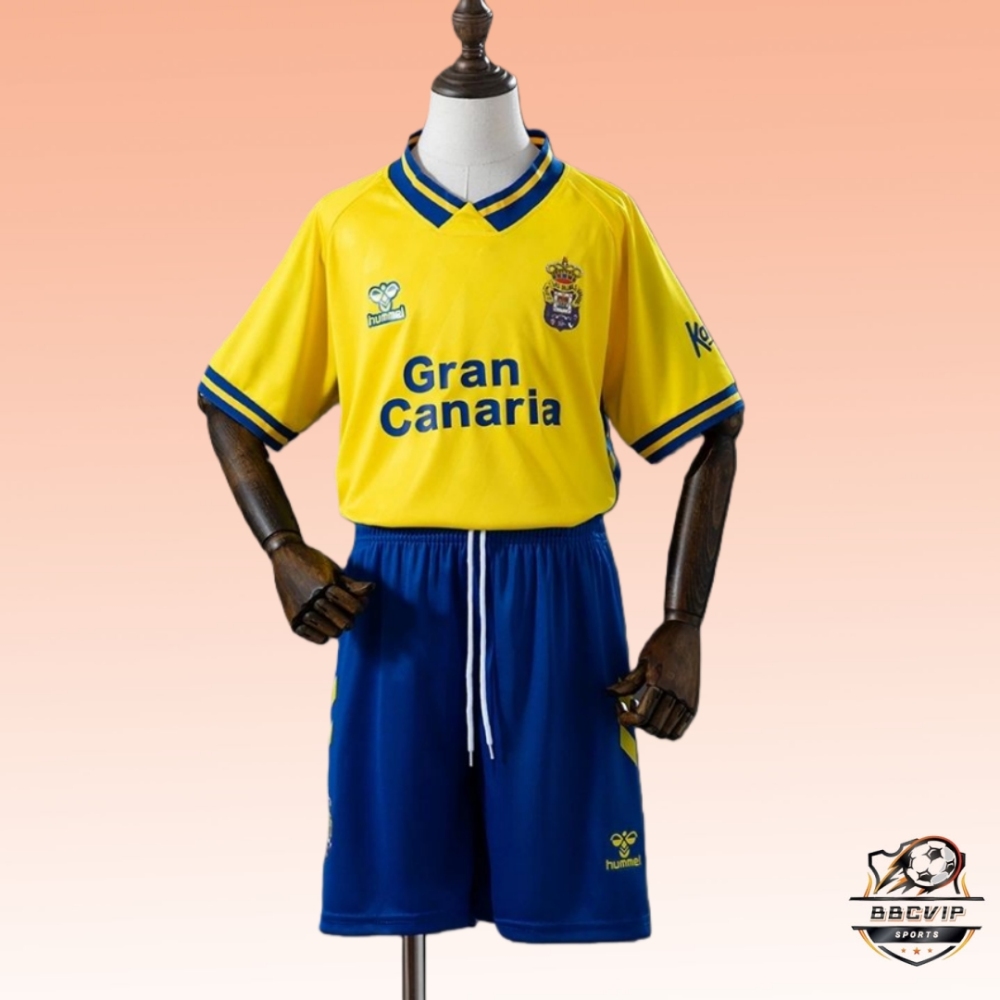 2025/26 Las Palmas Home jersey Kid Kits Size 16-28