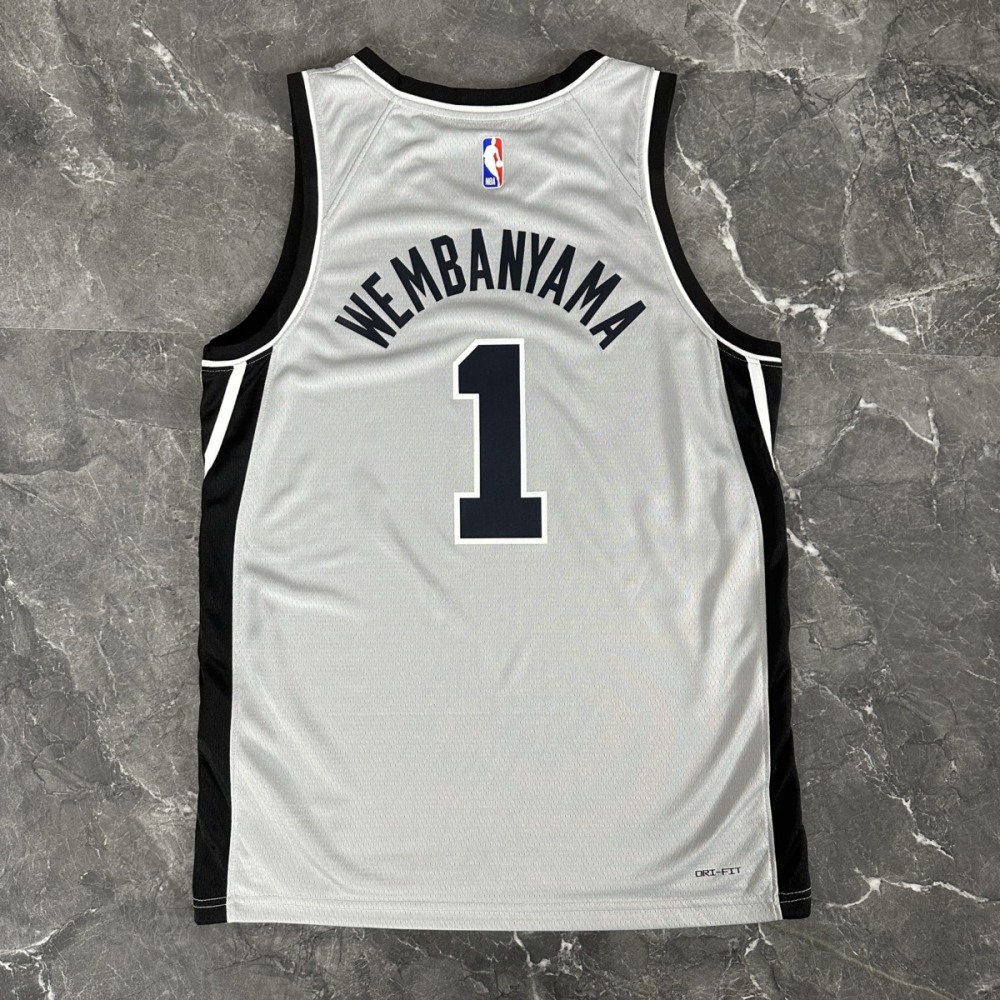 NBA 2026 San Antonio Spurs Grey jersey WENBANYAMA#1