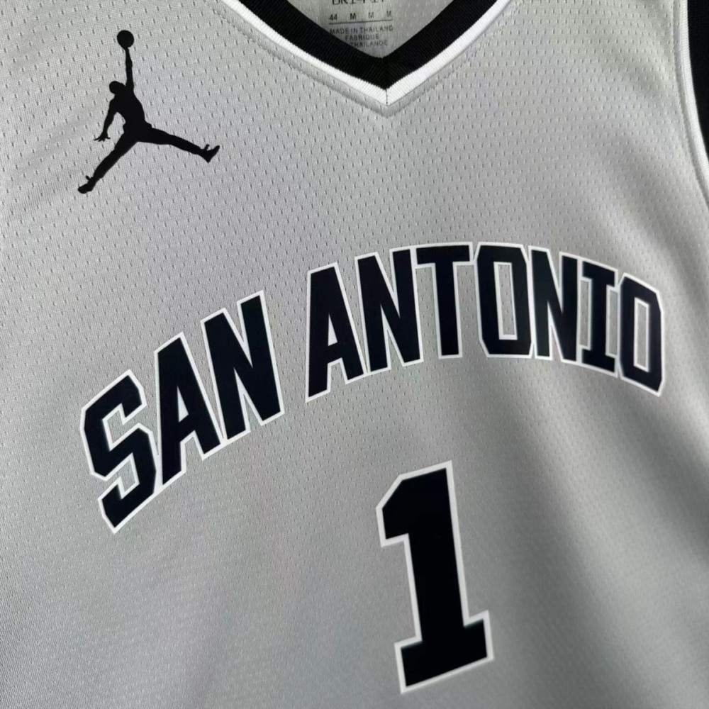 NBA 2026 San Antonio Spurs Grey jersey WENBANYAMA#1