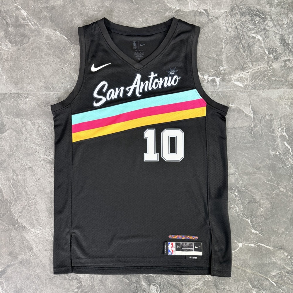 NBA San Antonio Spurs 2026 City Edition Black jersey SOCHAN#10