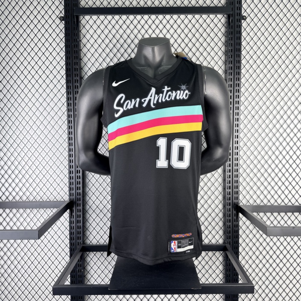 NBA San Antonio Spurs 2026 City Edition Black jersey SOCHAN#10