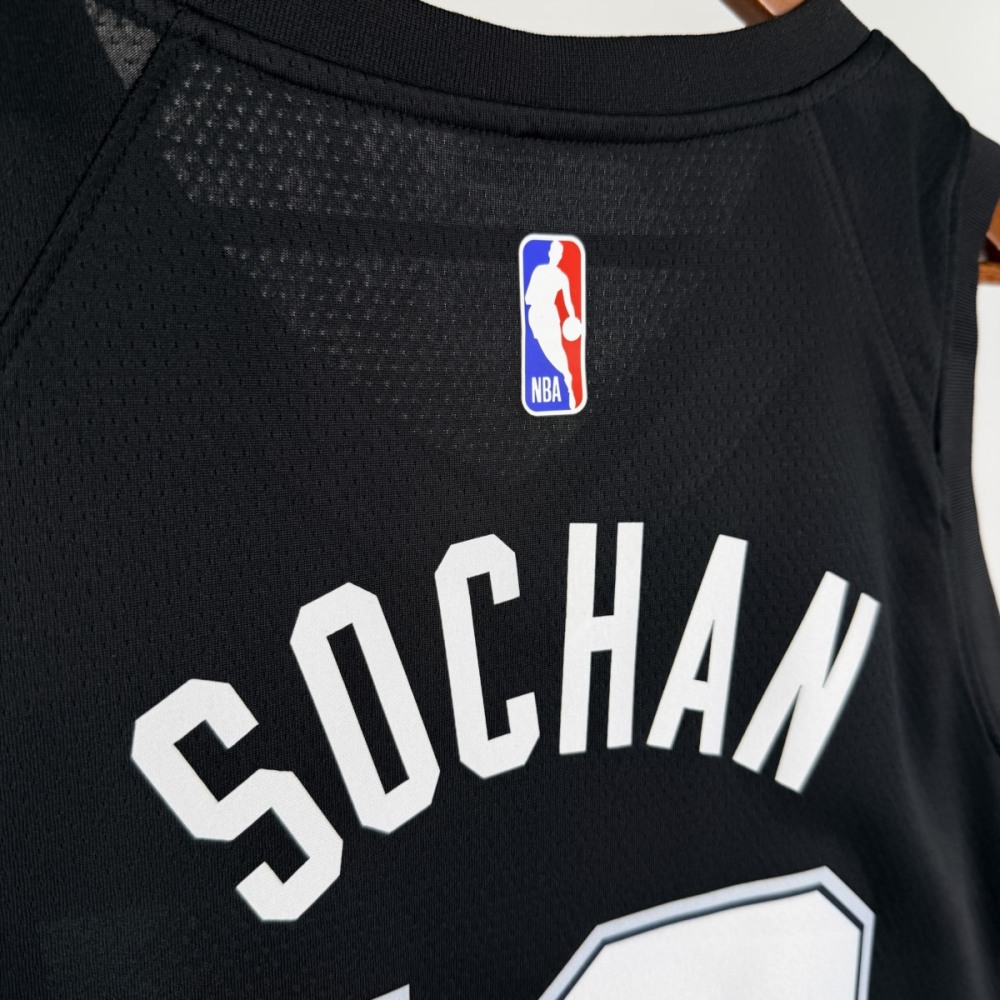 NBA San Antonio Spurs 2026 City Edition Black jersey SOCHAN#10
