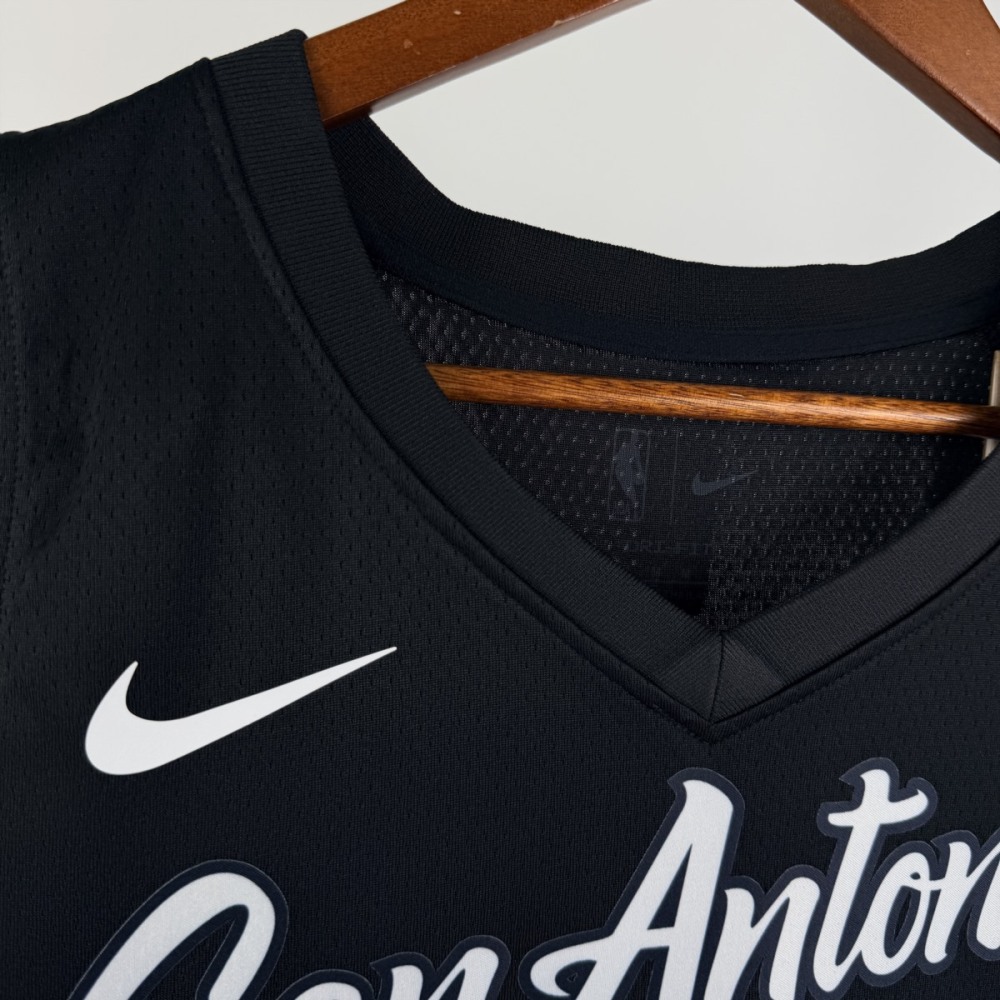 NBA San Antonio Spurs 2026 City Edition Black jersey SOCHAN#10