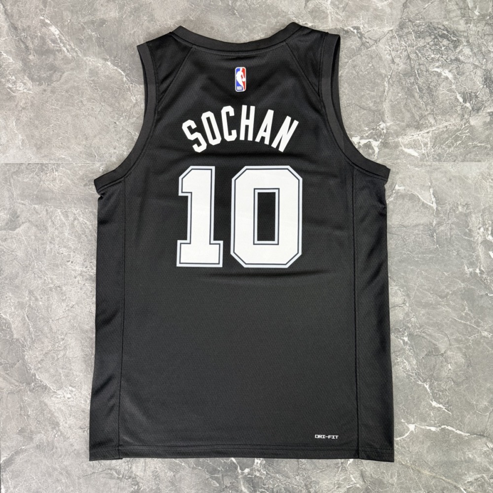 NBA San Antonio Spurs 2026 City Edition Black jersey SOCHAN#10
