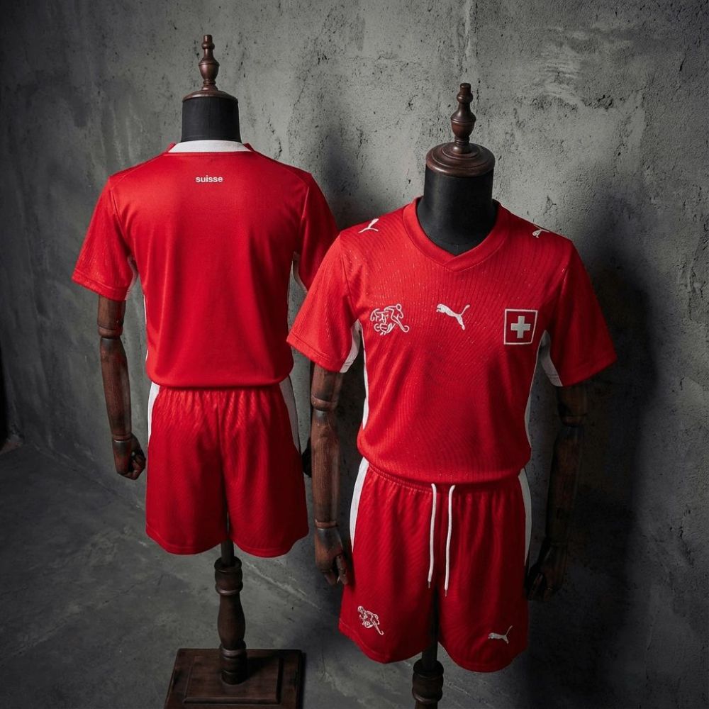 Switzerland 2026 World Cup Home Kid Kits Size 16-28