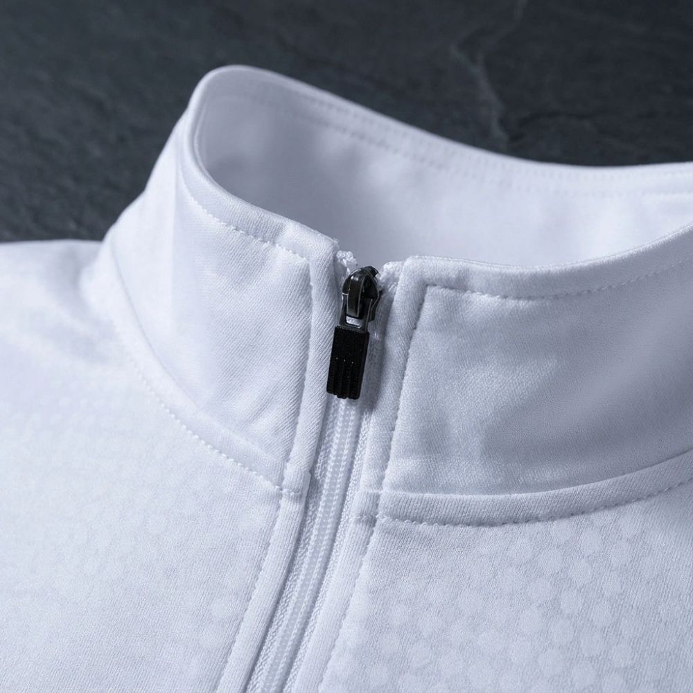 2025/26 Valencia Half-Pull long Sleeve White Hoodie
