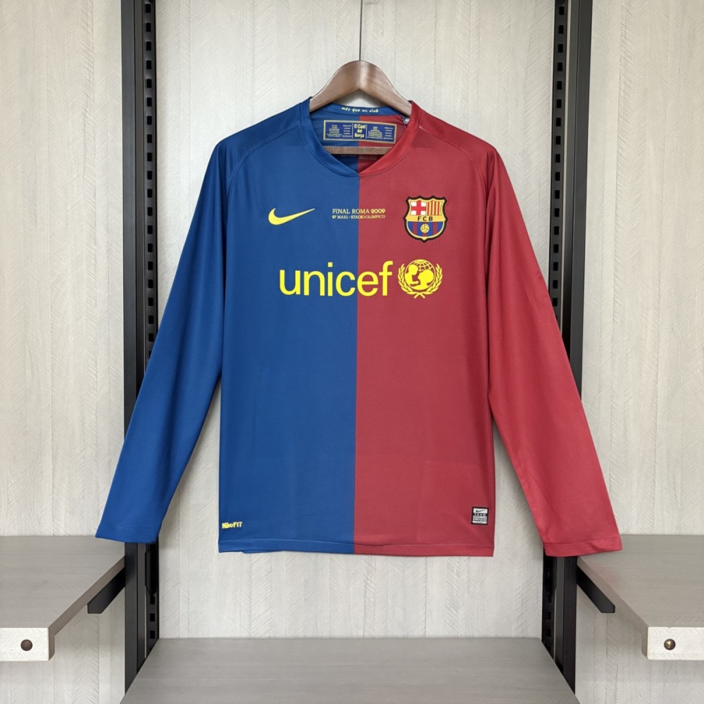 Retro Barcelona 08/09 UEFA Champions League Home jersey Fan Version