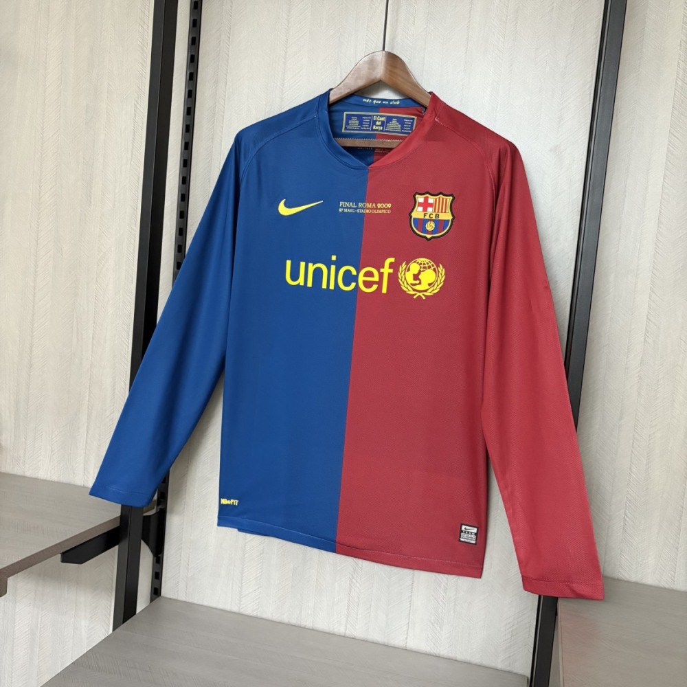 Retro Barcelona 08/09 UEFA Champions League Home jersey Fan Version