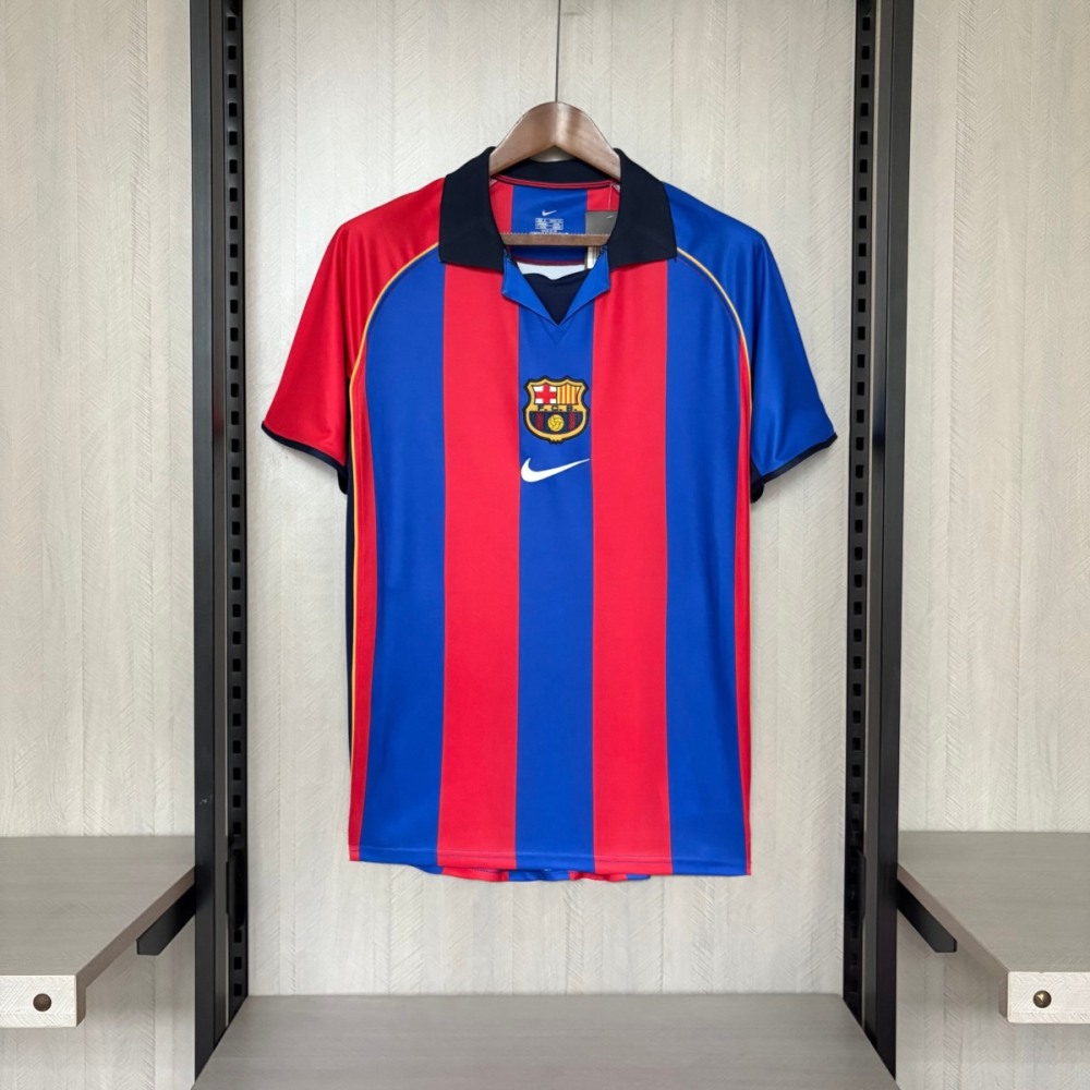 Retro Barcelona 01/02 Home jersey Fan Version