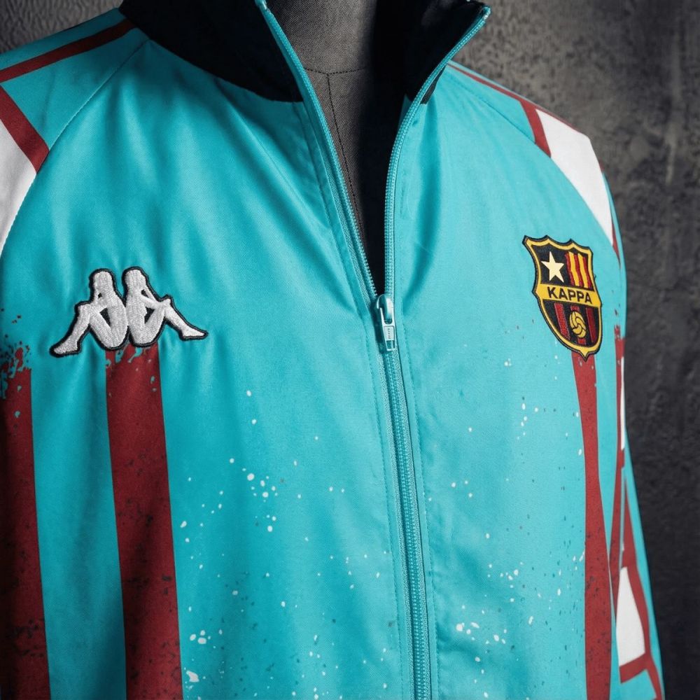 1996/97 Vintage Style Barcelona BARCA#9 Jacket Windbreaker Sport Unifom