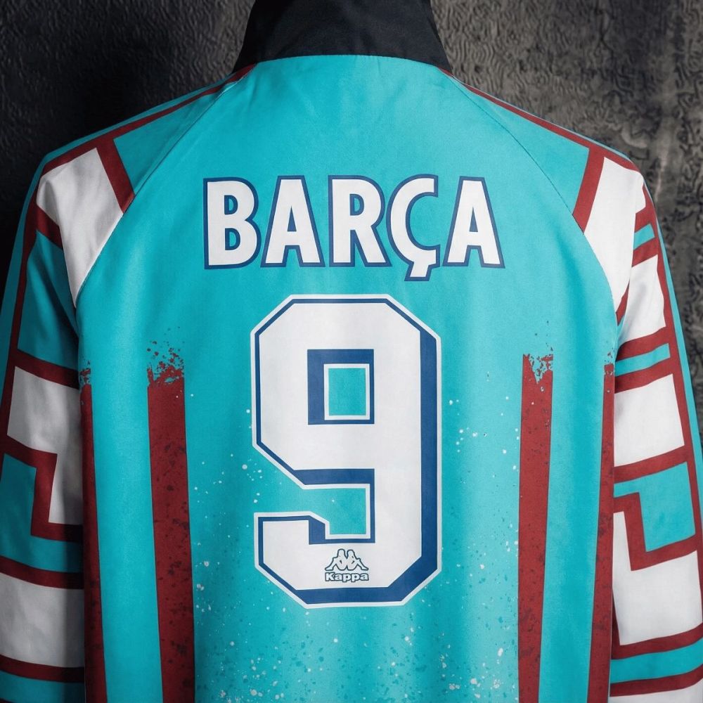 1996/97 Vintage Style Barcelona BARCA#9 Jacket Windbreaker Sport Unifom