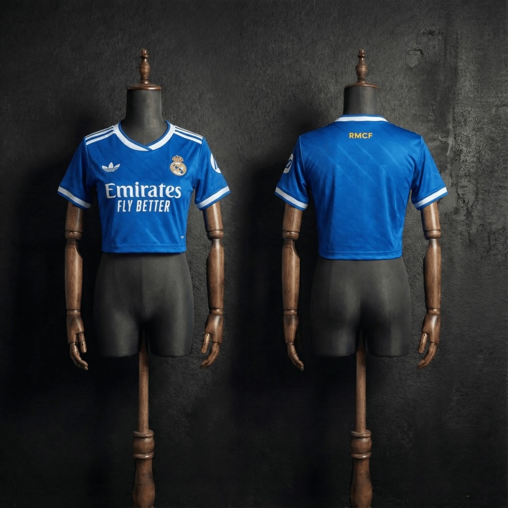 Women's Football Vest 25/26 Real Madrid Second Away Jersey