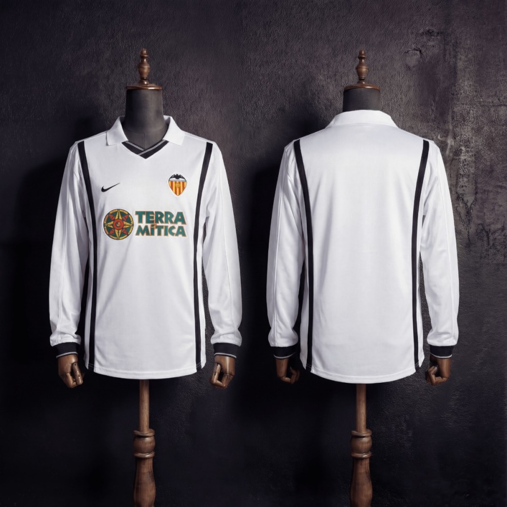 Retro Valencia 00/01 Home jersey Fan Version