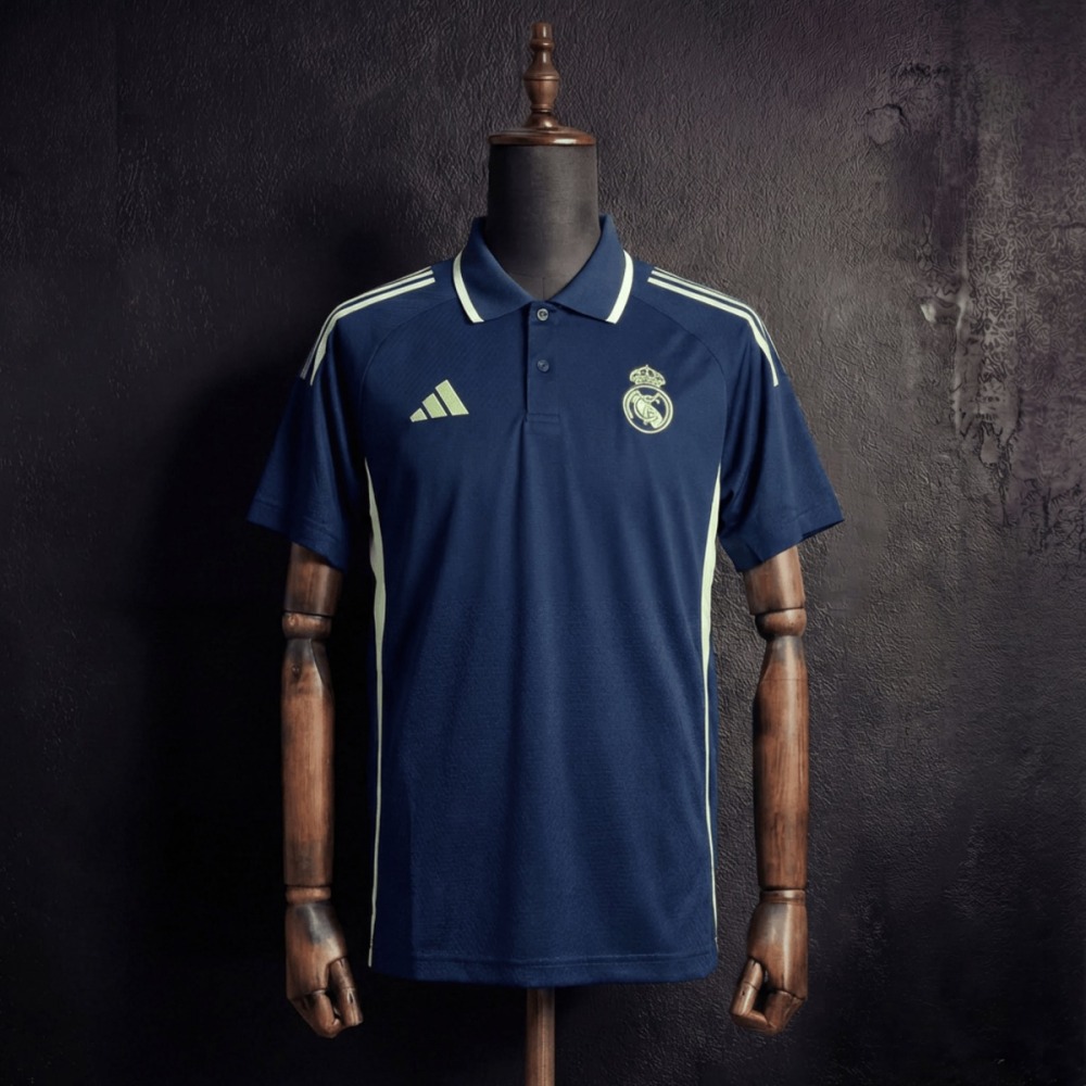 2025/26 Real Madrid Training Royal Blue Polo Fan version