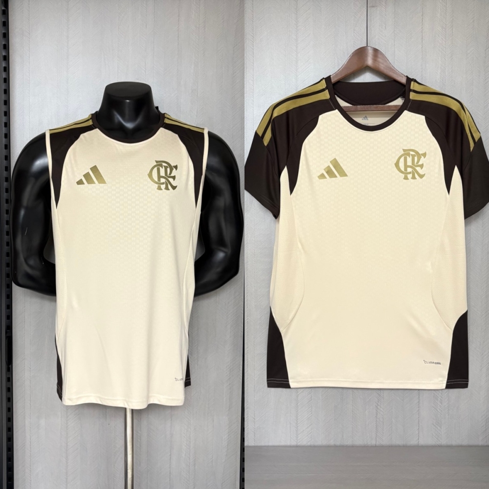 2026/27 Flamengo Training Beige Jersey Fan version