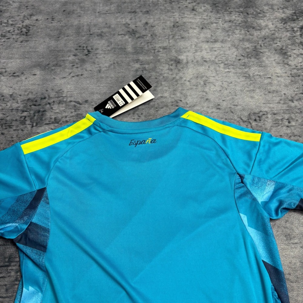 Spain 2026 World Cup Goalkeeper jersey Kid Kits 16-28