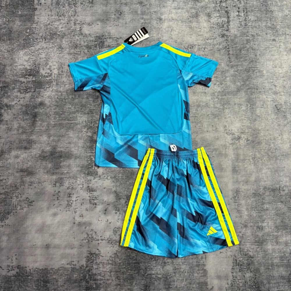 Spain 2026 World Cup Goalkeeper jersey Kid Kits 16-28