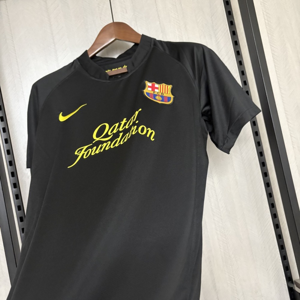 Retro Barcelona 11/12 Black Away jersey Fan Version