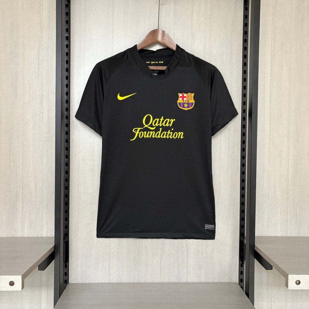 Retro Barcelona 11/12 Black Away jersey Fan Version