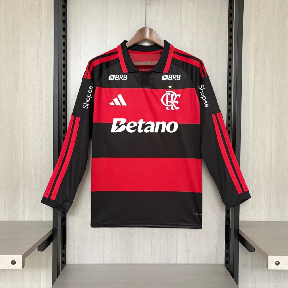 2026/27 Flamengo Home Jersey Long Sleeve Fan Version