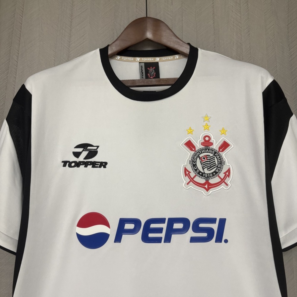 Retro 2003 Corinthians Home Jersey Fan Version