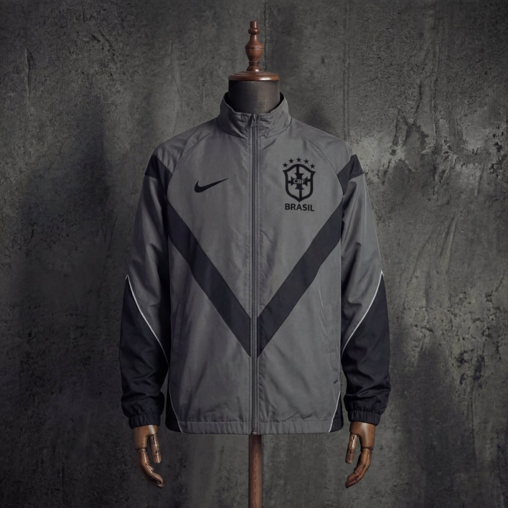 2026 Brazil Deep Gray Windbreaker