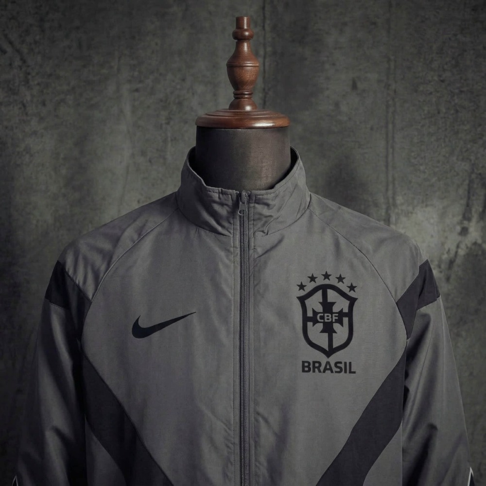 2026 Brazil Deep Gray Windbreaker