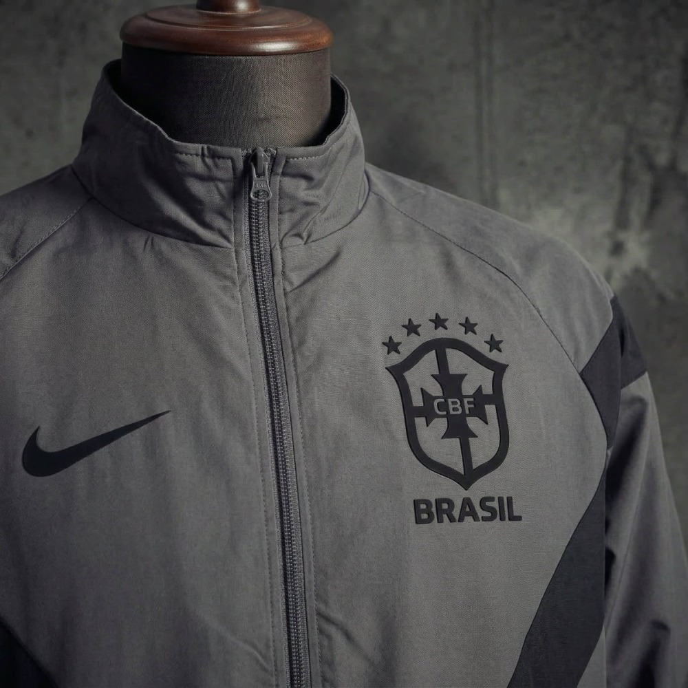 2026 Brazil Deep Gray Windbreaker