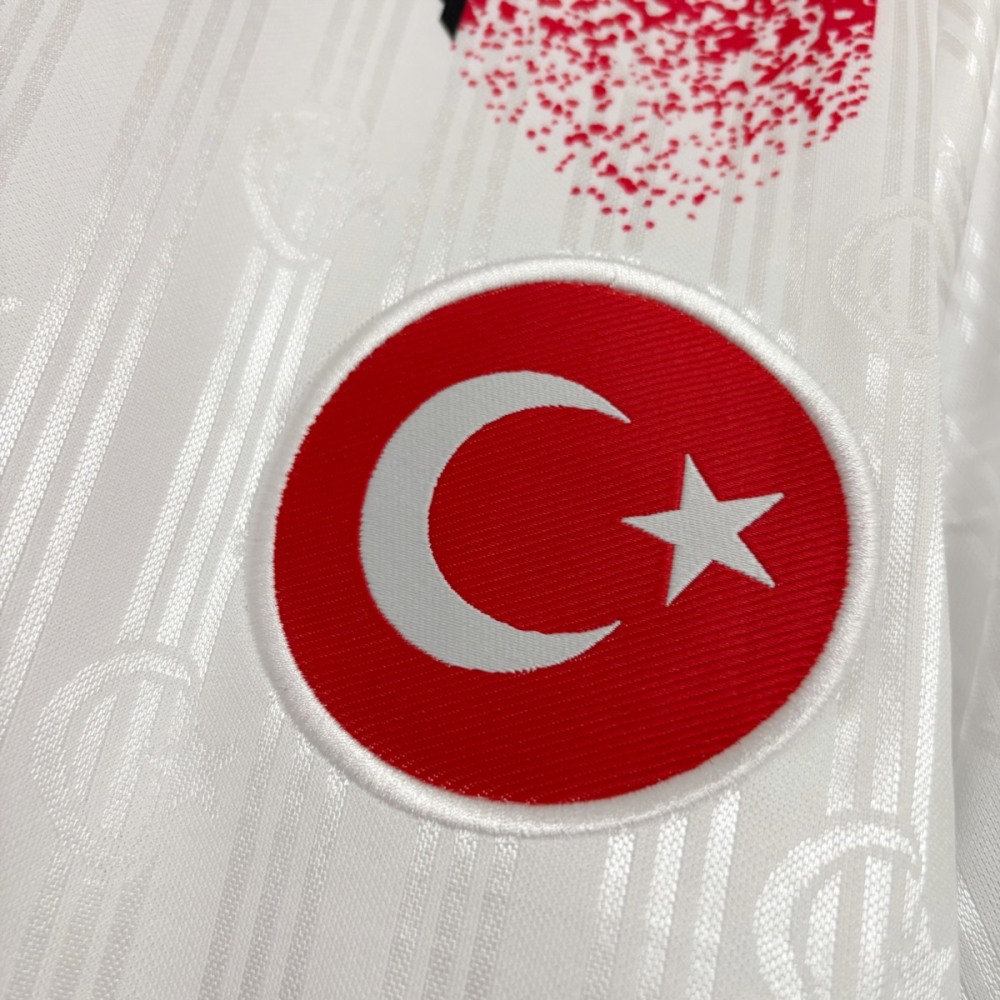 Retro Turkey 1996 Away jersey Fan Version