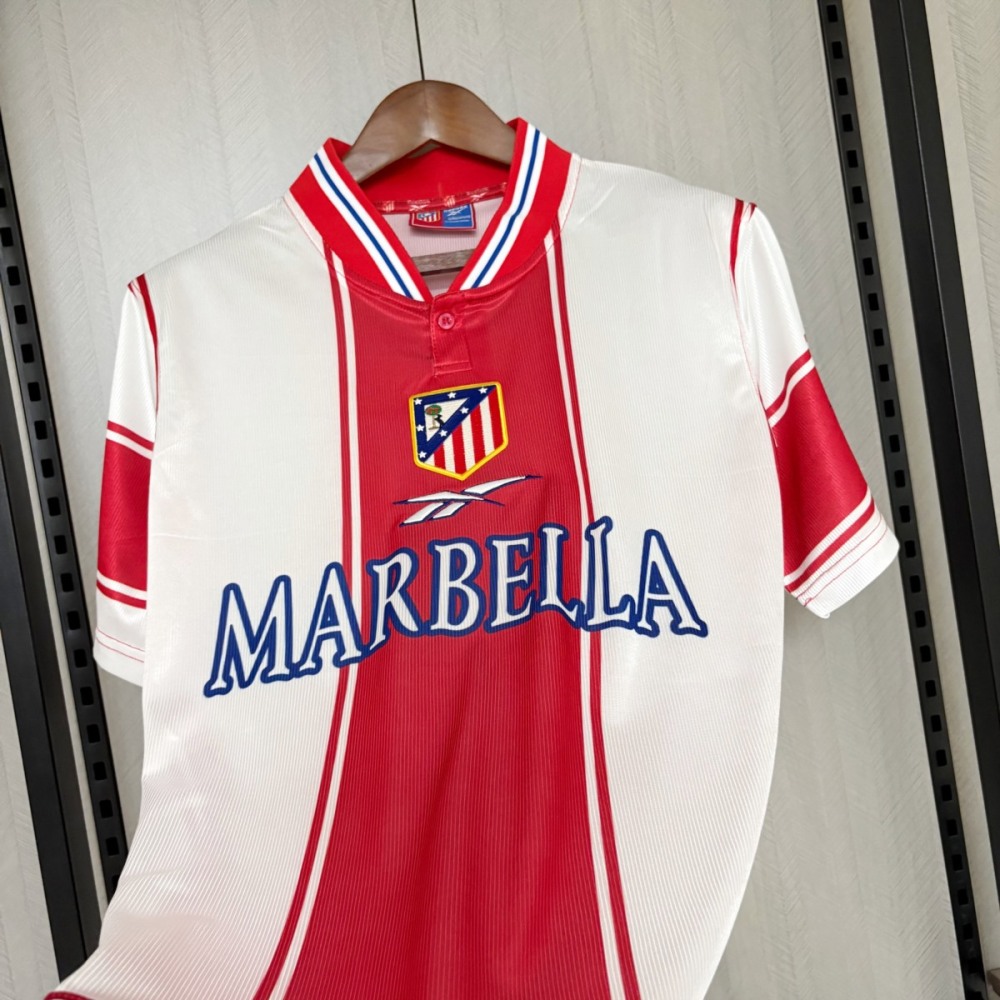 Retro Atletico Madrid 99/00 Home Jersey Fan Version