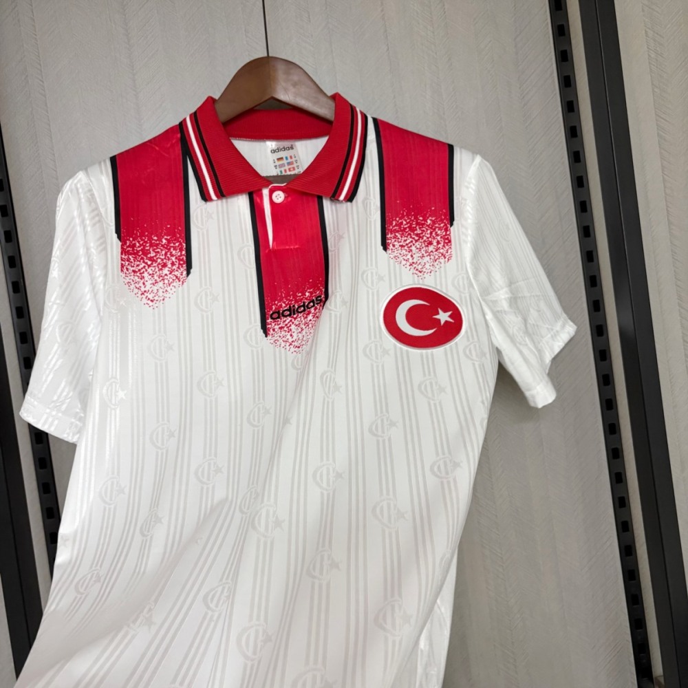 Retro Turkey 1996 Away jersey Fan Version