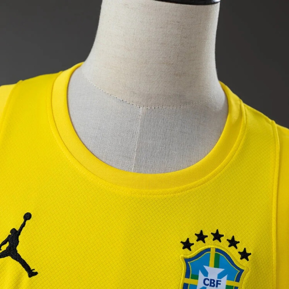 2026 Brazil x Jordan Training Yellow Vest Fan version
