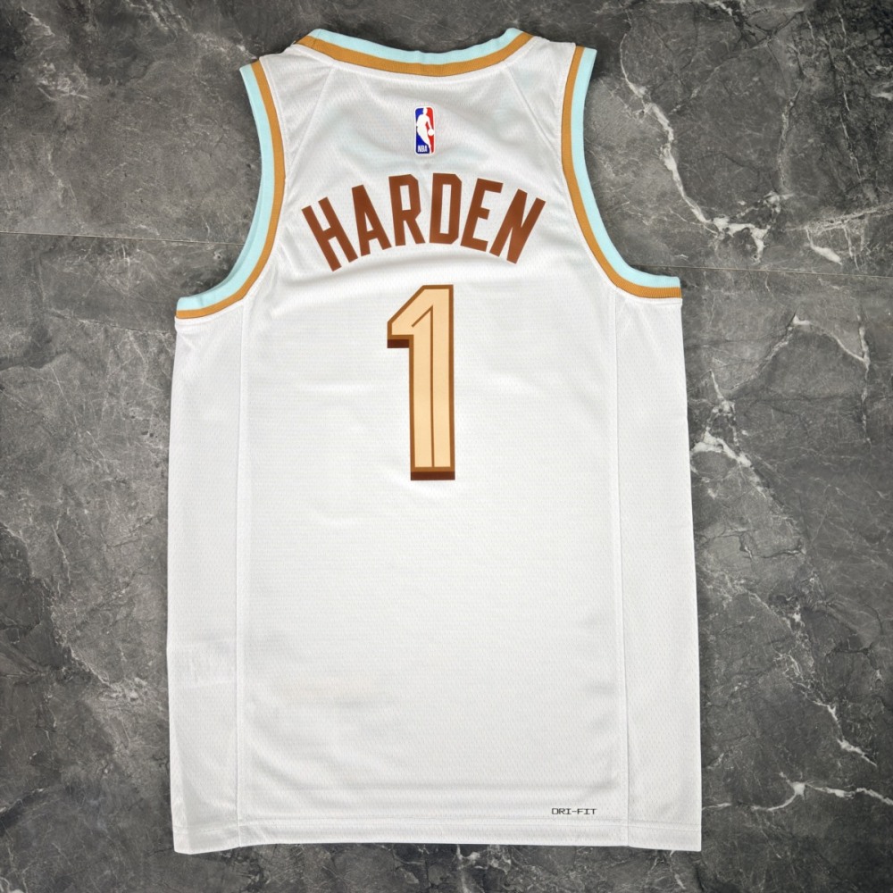 NBA Cleverland Cavaliers Round Neck White Jersey HARDEN#1