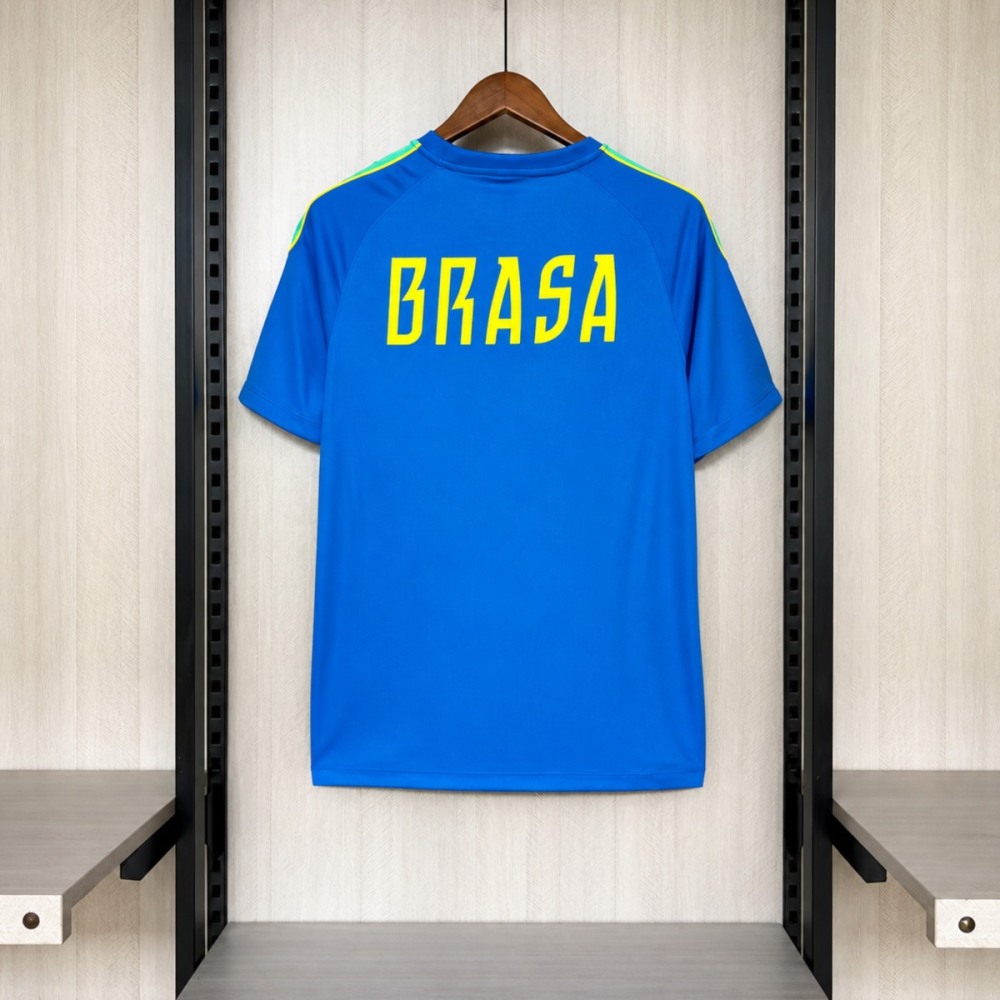 2026 Brazil Training Blue Jersey Fan version