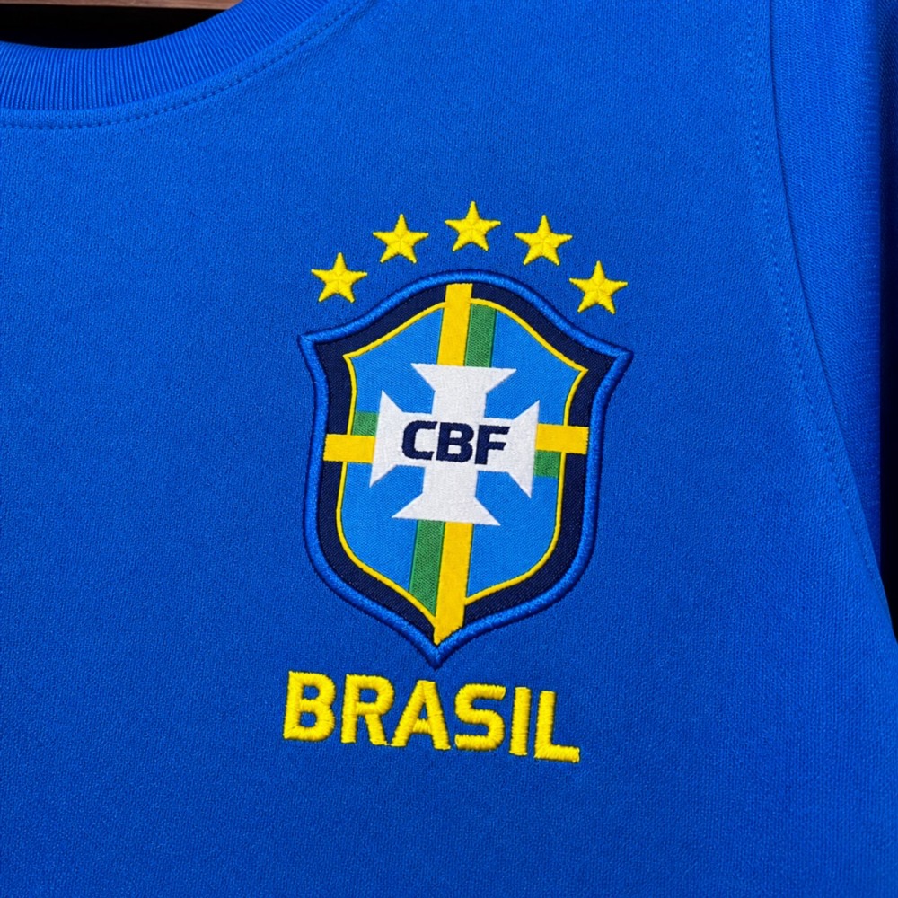 2026 Brazil Training Blue Jersey Fan version